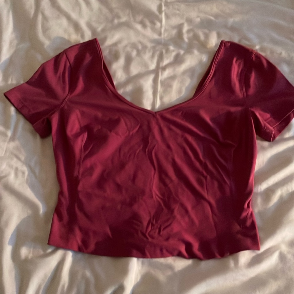lululemon pink align tee